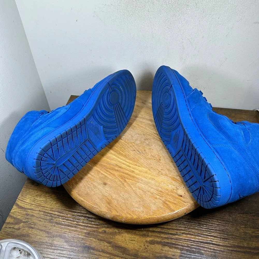 Jordan 1 Retro High Blue Suede Team Royal Mens Sneakers 332550-404 Size 13